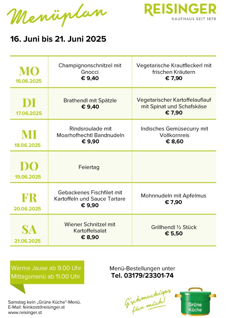 Menüplan