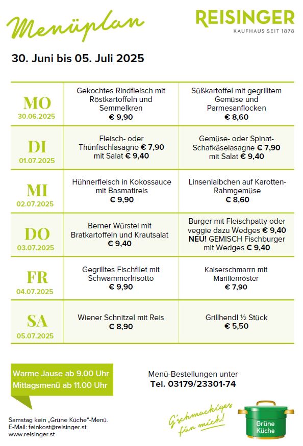Menüplan