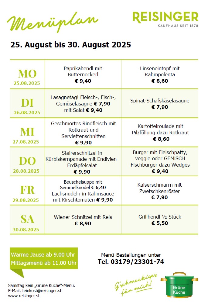 Menüplan
