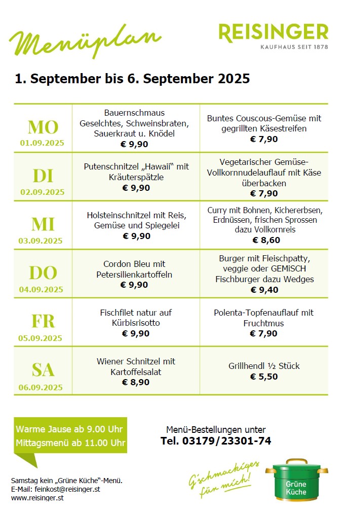 Menüplan
