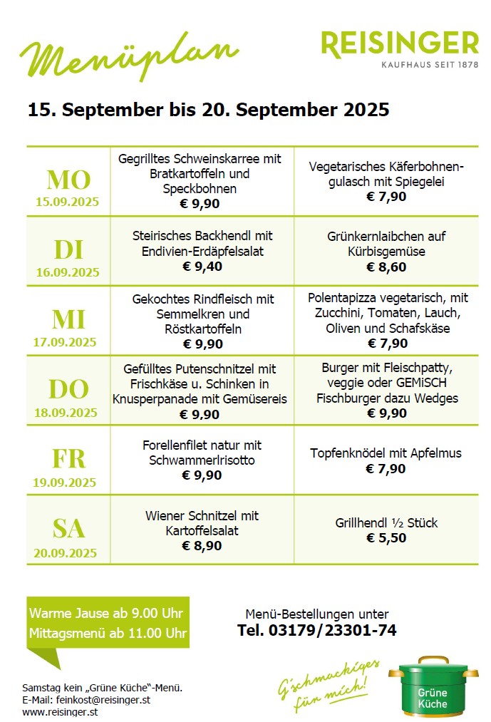 Menüplan