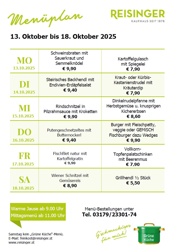 Menüplan