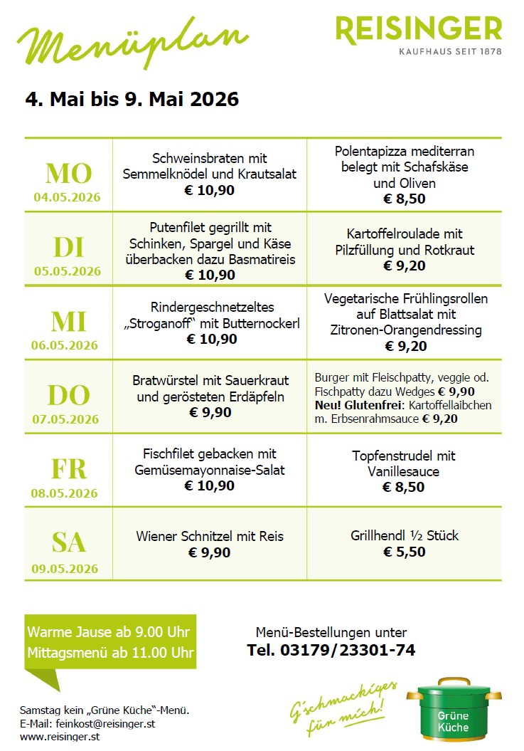 Menüplan