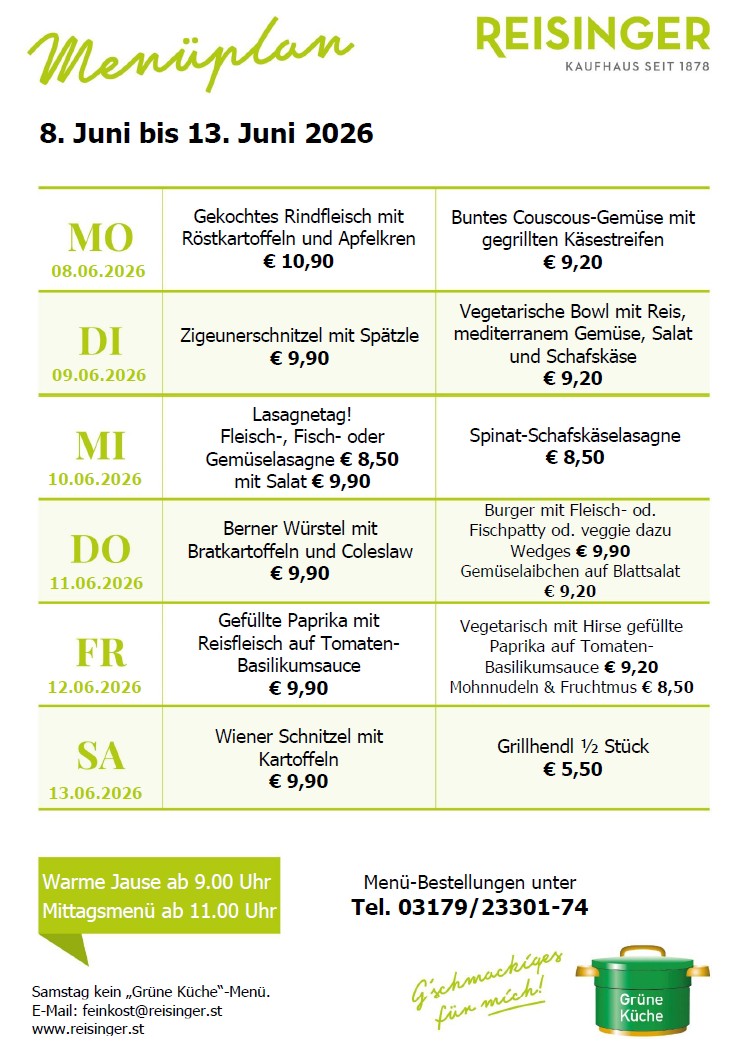 Menüplan