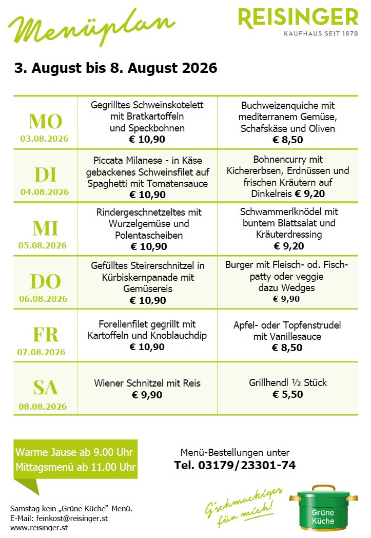 Menüplan