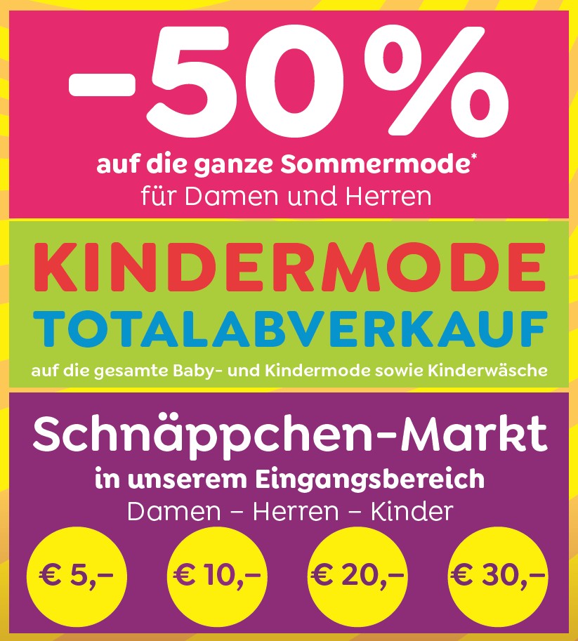 SommerSchlussVerkauf - jetzt müssen auch die schönsten Teile raus ...