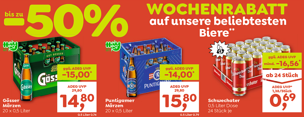 Große Bieraktion