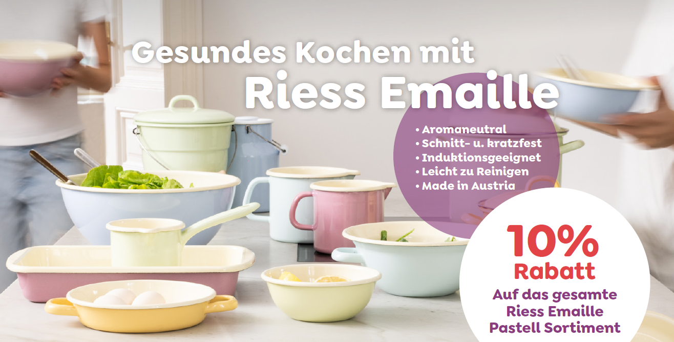 10 % Rabatt auf Riess Emaille