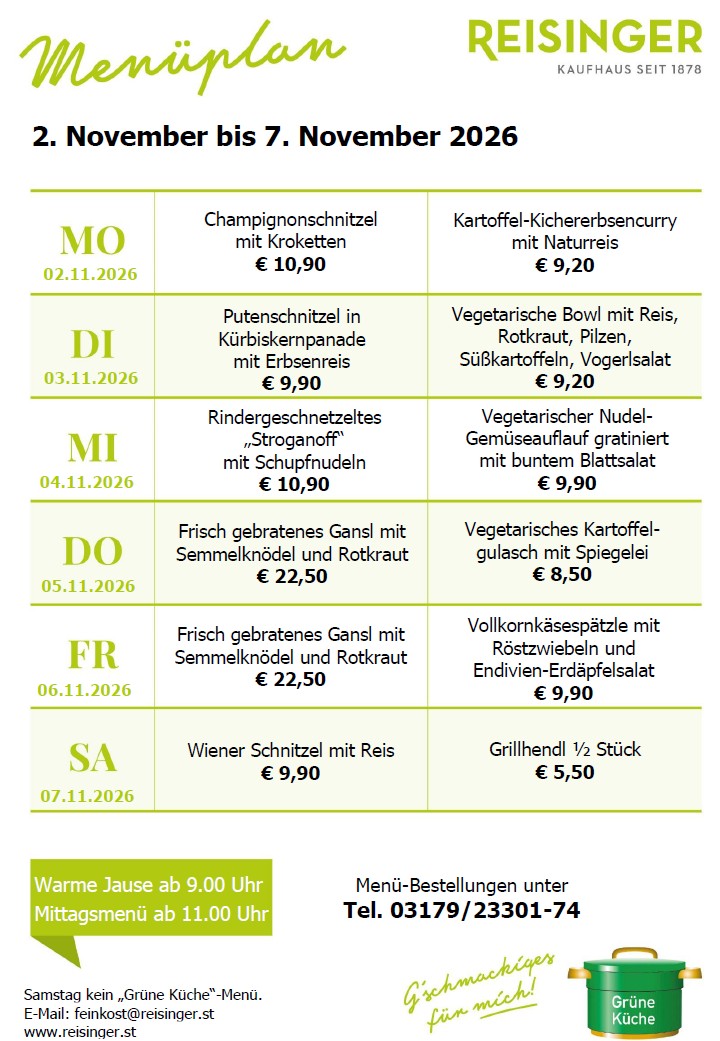 Menüplan